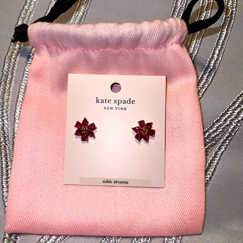 Kate Spade First Bloom Flower Stud Earrings NWT